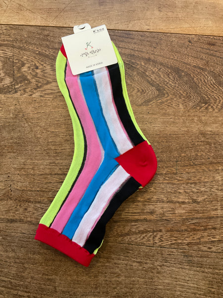 Rainbow stripe socks (3 colors)