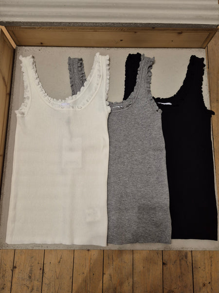 Frill Square Neck Tank Top