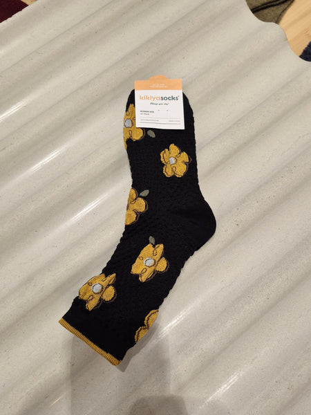 Daisy monogram socks