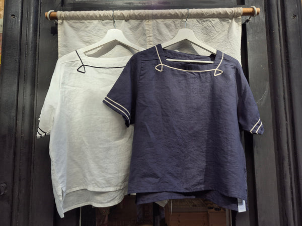Linen Sailor Top