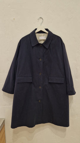Soft cotton lining Bal Collar coat