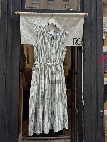 NS Waist Ribbon Check Dress