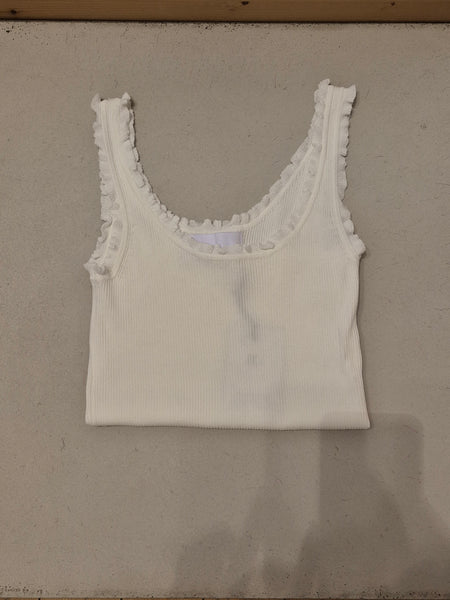 Frill Square Neck Tank Top