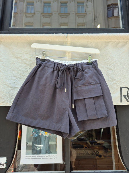 Frill Waist Pocket Shorts