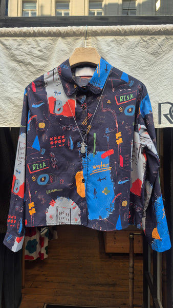 Graffiti Patterned Shirt