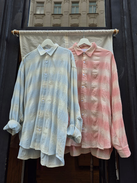 Blurred Check L/S Shirt