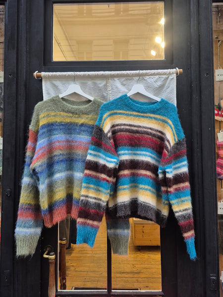Mohair stripe jumper