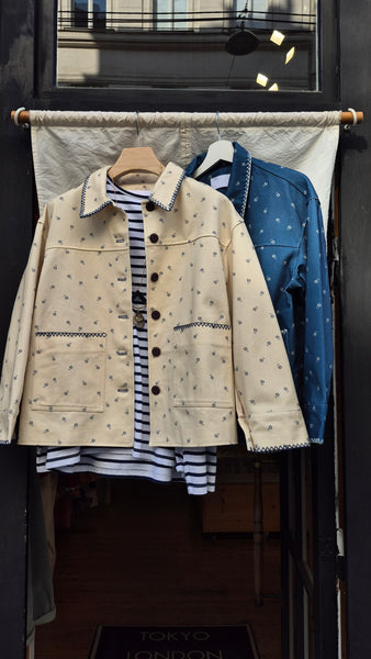 Flower Pattern Work Jacket