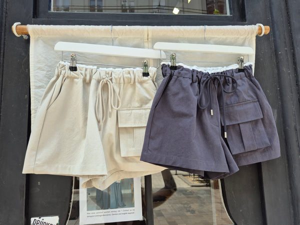 Frill Waist Pocket Shorts