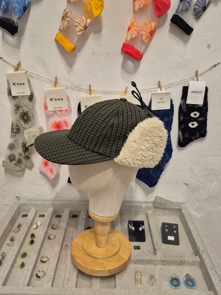 Boa Ear Flap Cap with Visor