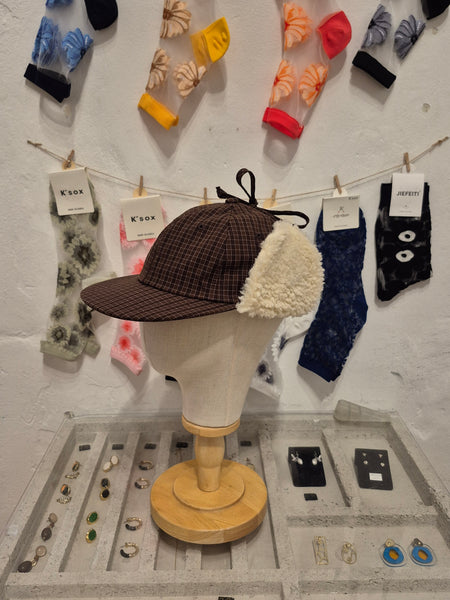 Boa Ear Flap Cap with Visor