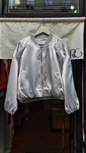 Satin Bomber Jacket