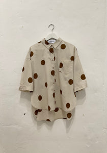 3/4 sleeve dots shirt (4colours)