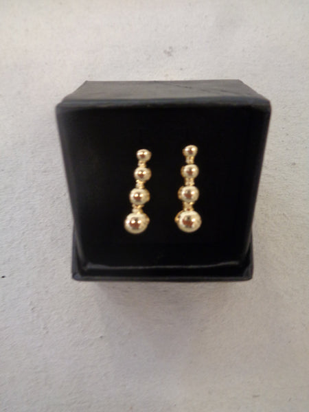 Pearls in Line Earrings
