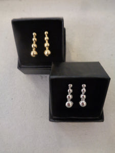 Pearls in Line Earrings