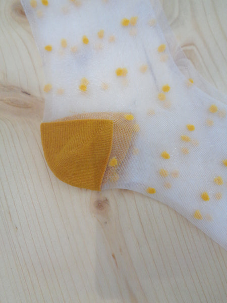 See Through Dots Socks (4 colours)