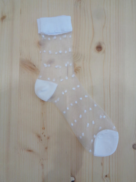 See Through Dots Socks (4 colours)