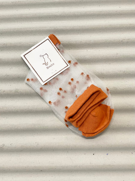 See Through Dots Socks (4 colours)