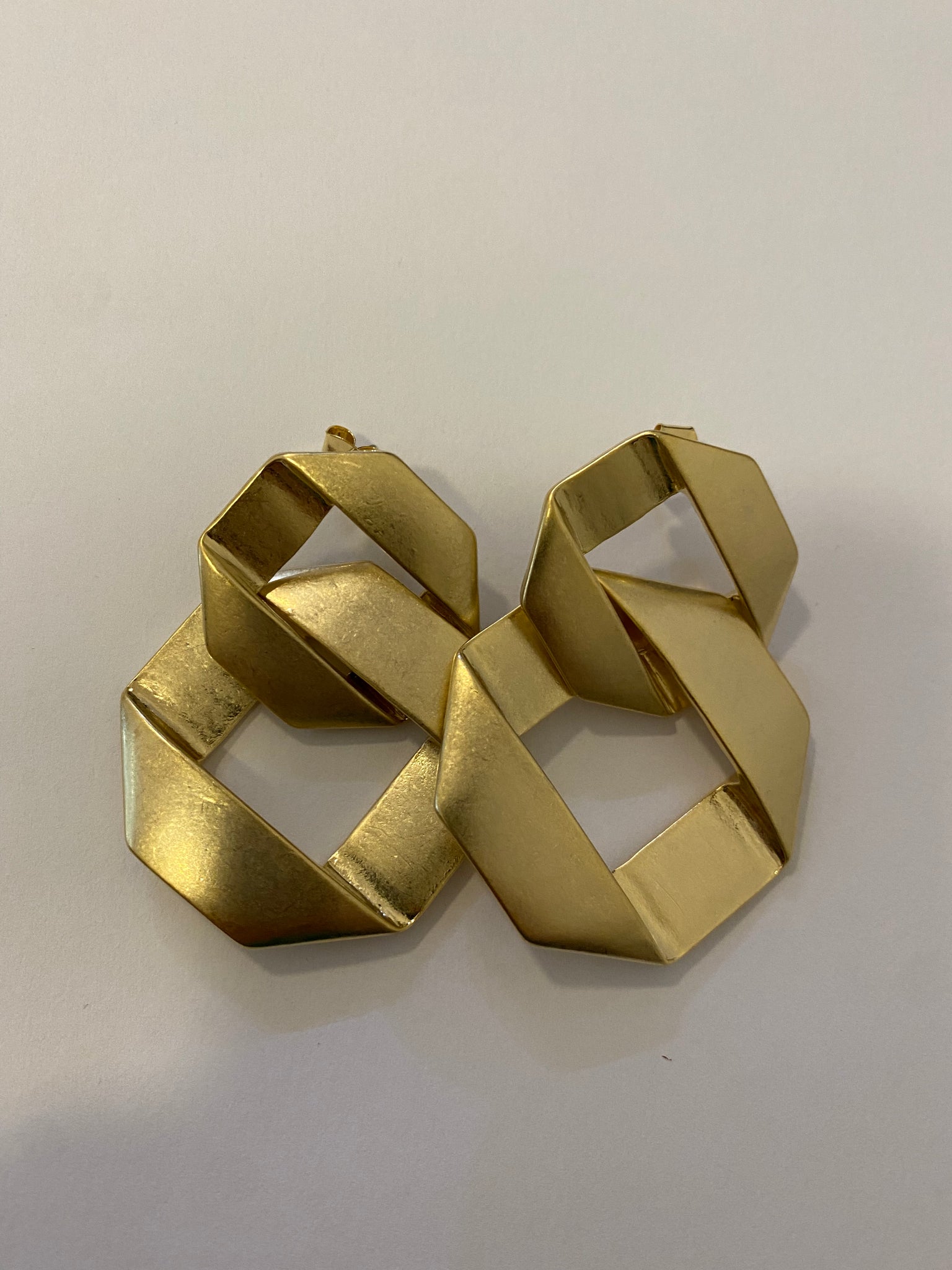 Square chain earrings (two colors)