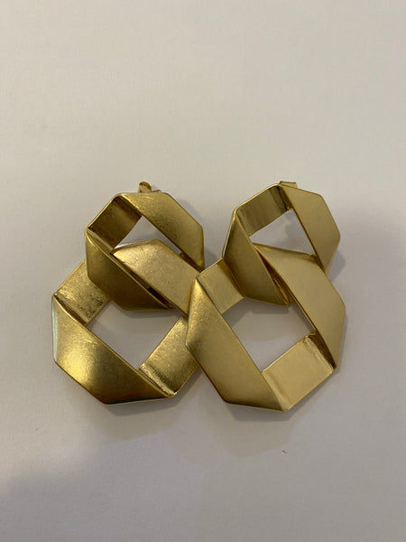 Square chain earrings (two colors)