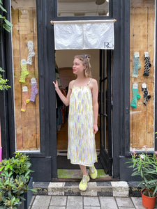 watercolor print cami Dress