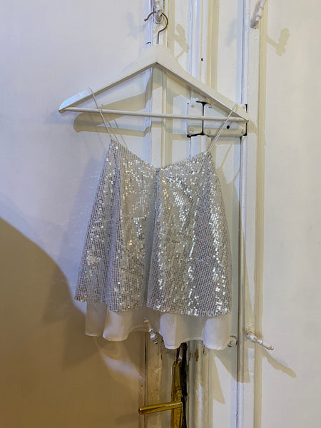 glitter cami Top