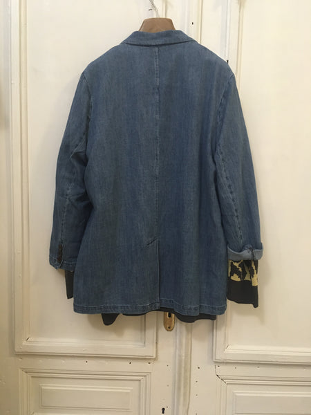 Bio wash super soft denim Long Jacket (2 colours) / Autumn 21