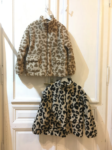 Leopard Fleece Jacket (2 colours)