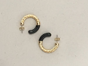 Gold 2 Tone Colour Earrings (4 colours)
