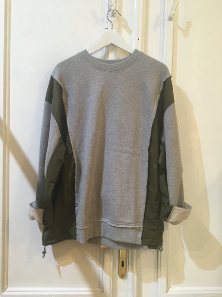 Cotton Nylon Switch Sweatshirt (2 colours)