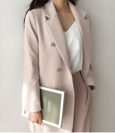Double button tailored coat (2 colours)